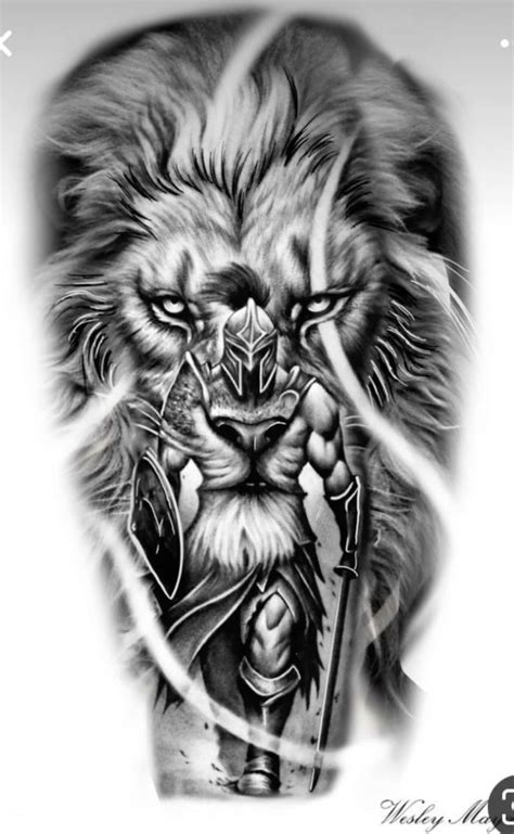 Lion And Warrior Tattoo Lion Tattoo Warrior Tattoo Half Sleeve Tattoo Lion And Warrior Tattoo Lion Tattoo Warrior Tattoo Half Sleeve Tattoo