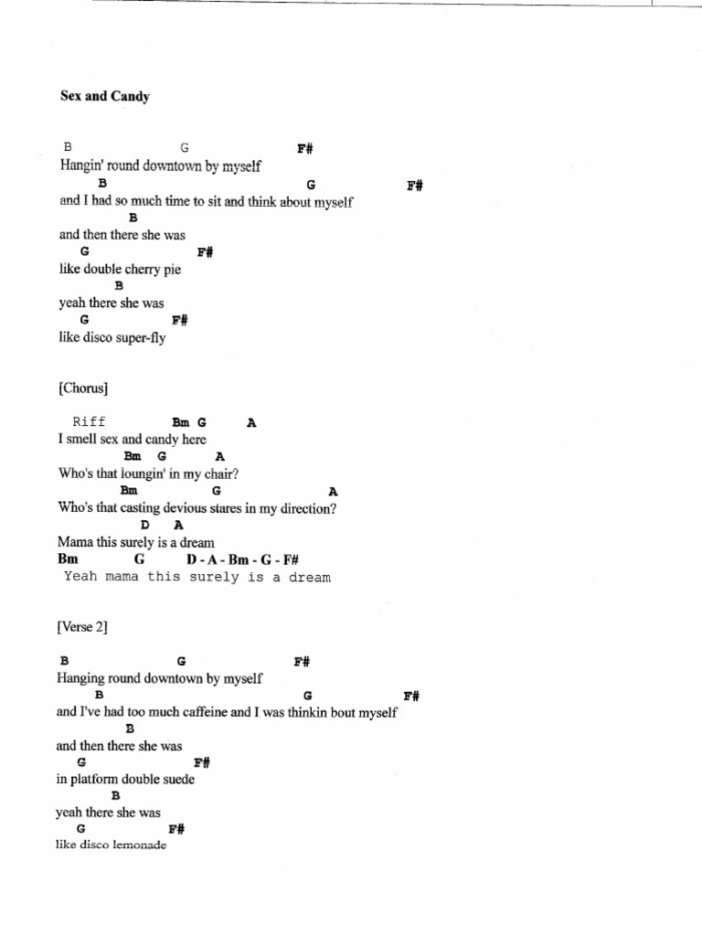 Unveiling the Sweet Secrets of Sex and Candy Lyrics