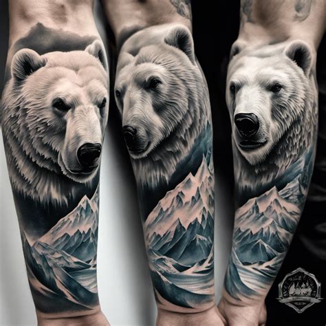 Made By Mark Emptyzdesign Polar Bear Tattoo Polarbear Blackandgreytattoo Polarbeartattoo Wildlifetattoo Handtattoo Artofmtz Emtyzdesign Startattooabq Emptyzdesign