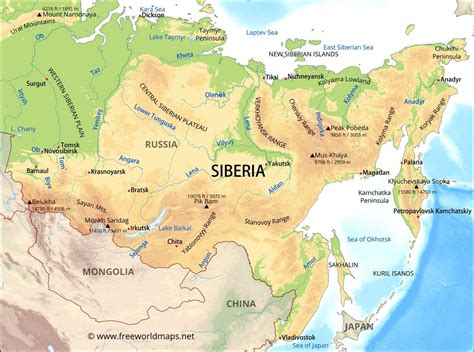Map Of Siberia: A Beginner's Quick Guide To Its Regions
