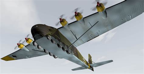 Messerschmitt Me 323D 6 Gigant 3D Model By Chipbasschaos