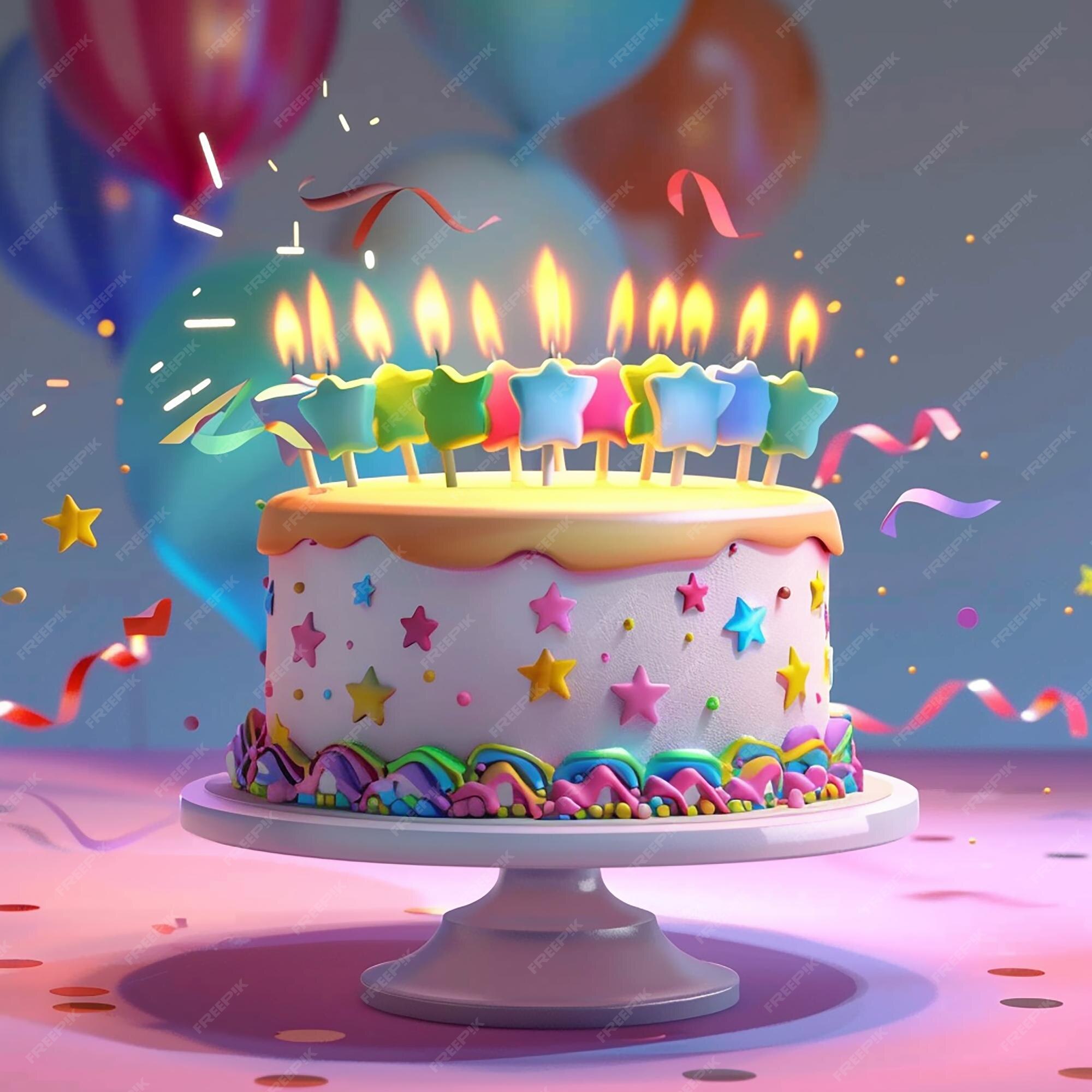 Number 5 Birthday Cake