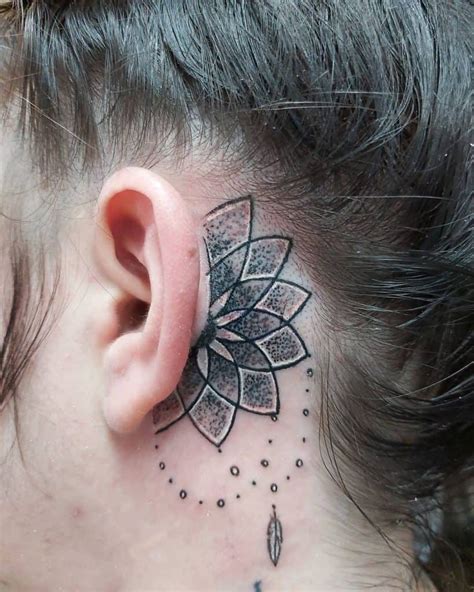 Ohm Tattoo Behind Ear Behind The Ear Tattoo On Tumblr
