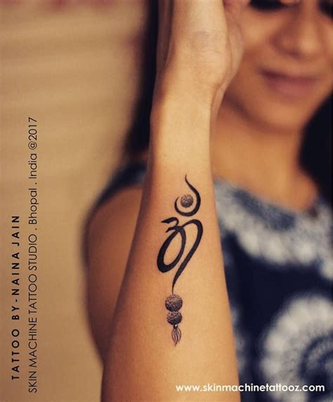 Om Trishul With Rudraksha Original Designed By Immy Artwork Tattoo