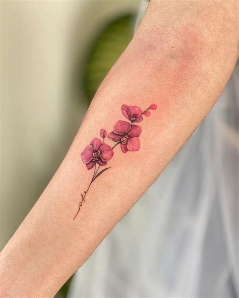 Orchid Flower Tattoo Designs