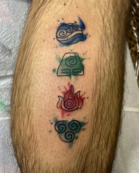 Original Airbender Tattoos Original Airbender Tattoos