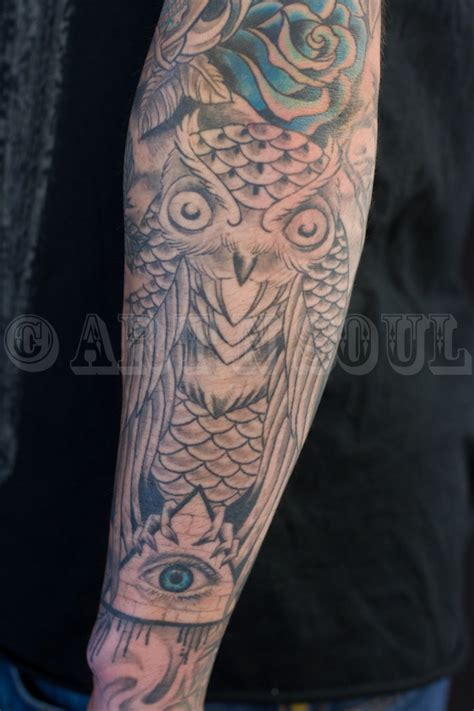 Owl Forearm Tattoo Art N Soul Tattoo Studio