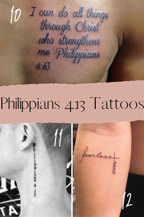 Phillipians 4 13 Tattoe