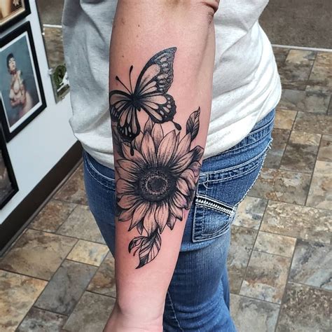 Pictures Of Flowers And Butterflies Tattoos