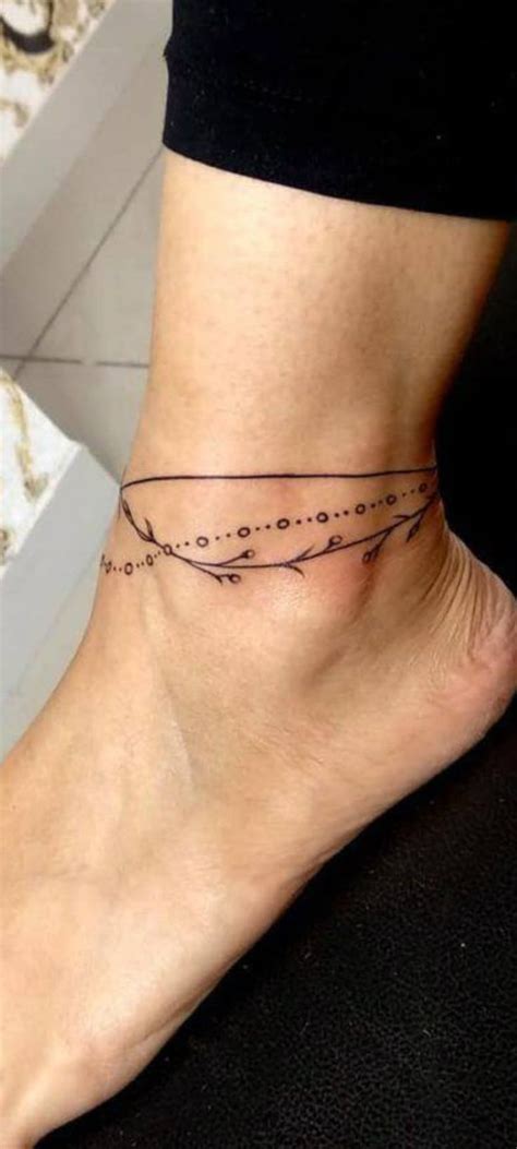 Pin By Tatsiana Shulhevich On Ink Ankle Bracelet Tattoo Anklet