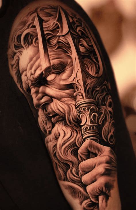 Poseidon Greek God Tattoos Bronctattooaus Com