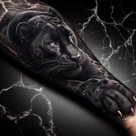 Realistic Black Panther Tattoo Capturing The Essence Of Strength And Realistic Black Panther Tattoo Capturing The Essence Of Strength And