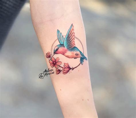 Red Hummingbird Tattoo Photos