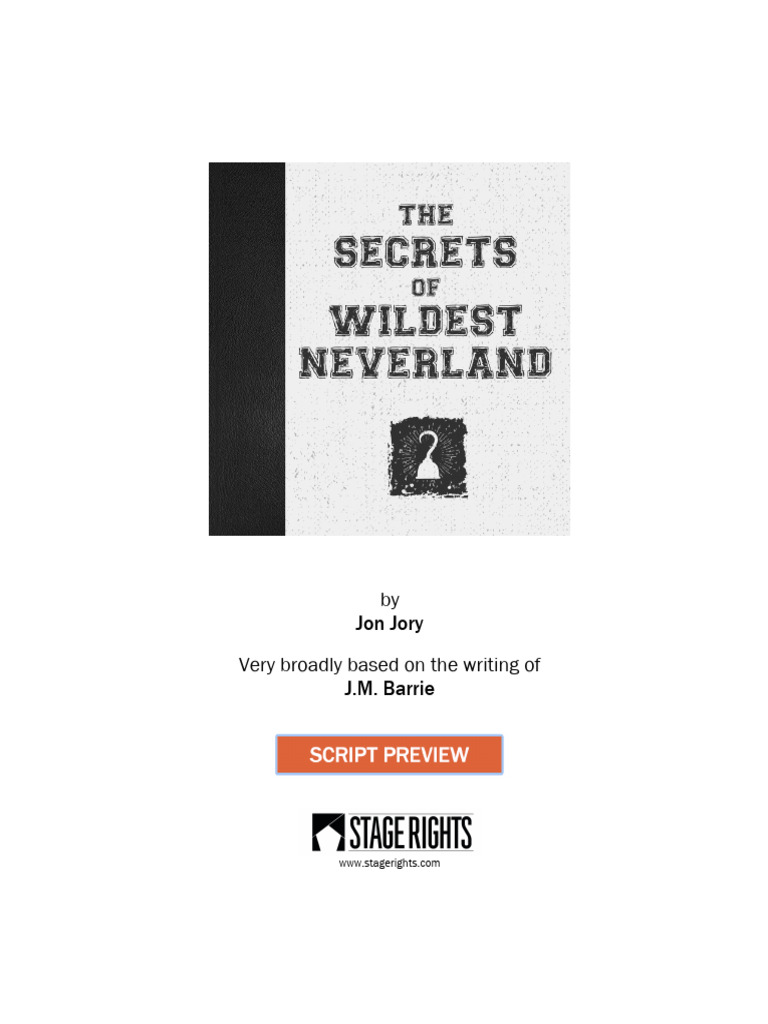 Secrets Of Wildest Neverland Preview New Pdf Peter Pan Lost Boys Peter Pan