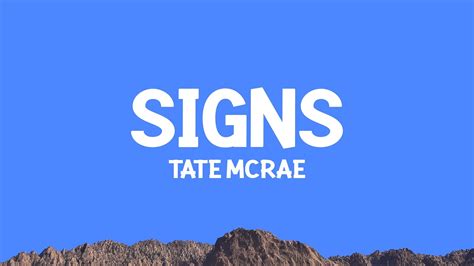 Signs Lyric Change R Tatemcrae