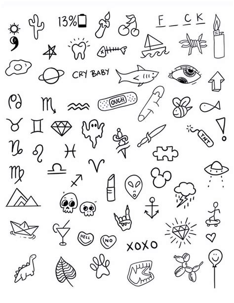 Simple Drawing Ideas For Tattoos