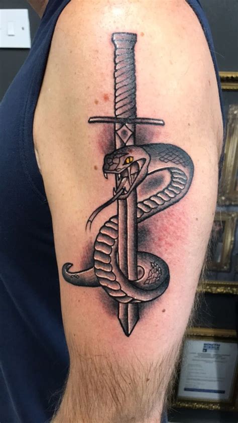 Snake And Dagger Tattoo Temporary Tattoo Trends Snake And Dagger Tattoo Temporary Tattoo Trends