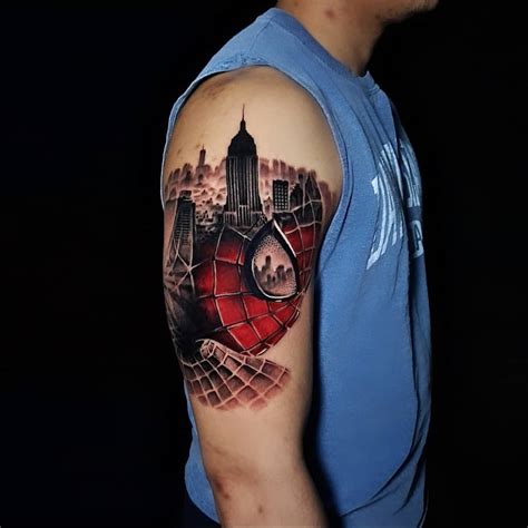 Spiderman Man Tattoos Spider Man Tattoo 2024 Merges Design Realism Spiderman Man Tattoos Spider Man Tattoo 2024 Merges Design Realism