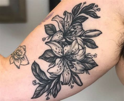 Stargazer Lilies Tattoos