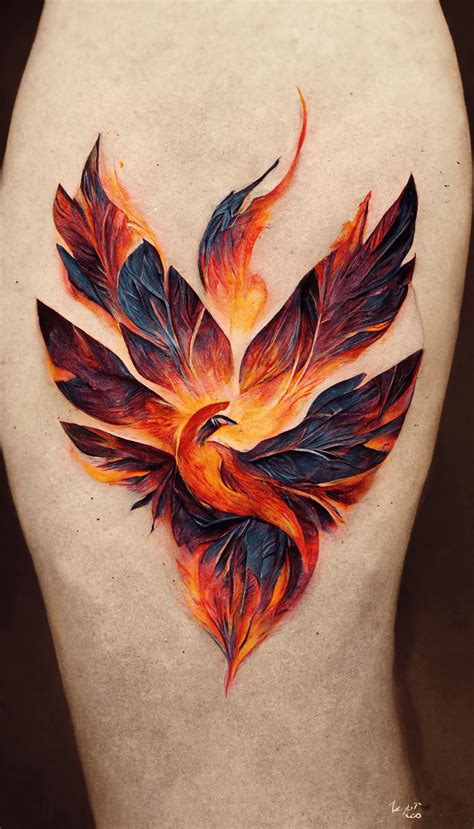 Stunning Phoenix Tattoo Design