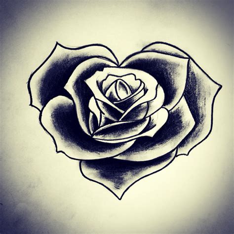 Tattoo Heart Rose