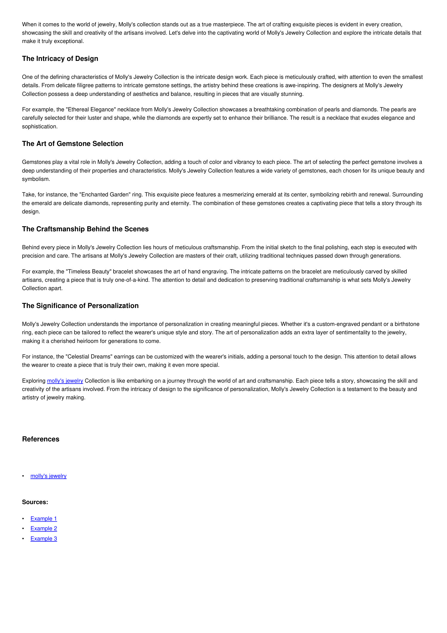 The Art Of Crafting Exploring Molly Amp 39 S Jewelry Collection Pdf Docdroid