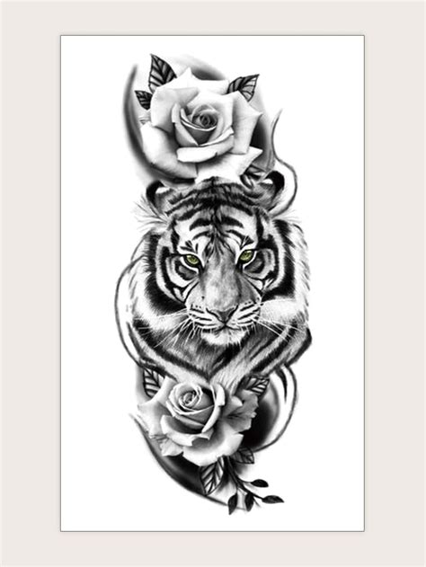 Tiger Rose Tattoo
