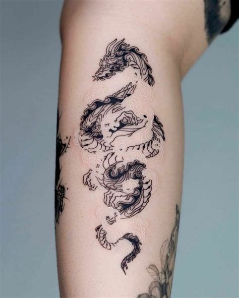 Unleash The Fire Within With These 100 Dragon Tattoo Ideas Bored Panda