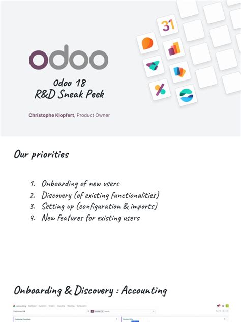 Unveiling Odoo18 A Sneak Peek At Exciting New Features