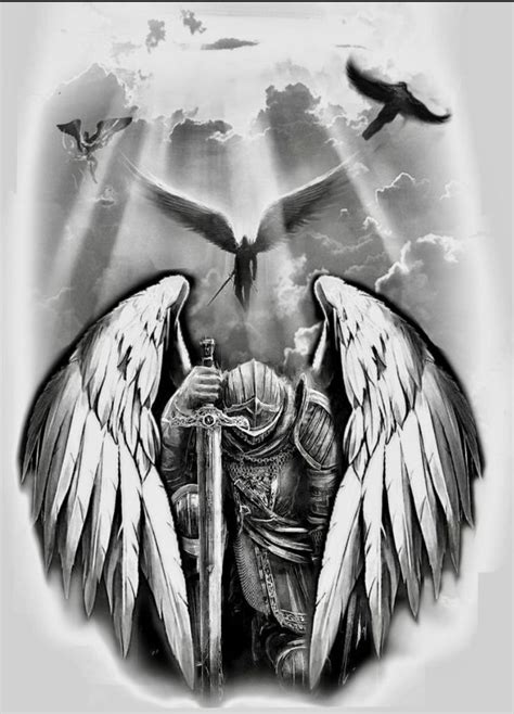 Warrior Guardian Angel Tattoo Designs Warrior Guardian Angel Tattoo Designs