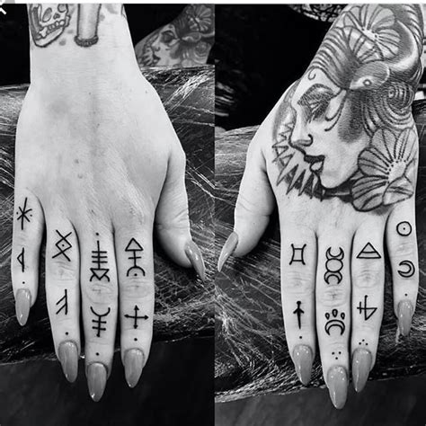Witchy Hand Tattoos
