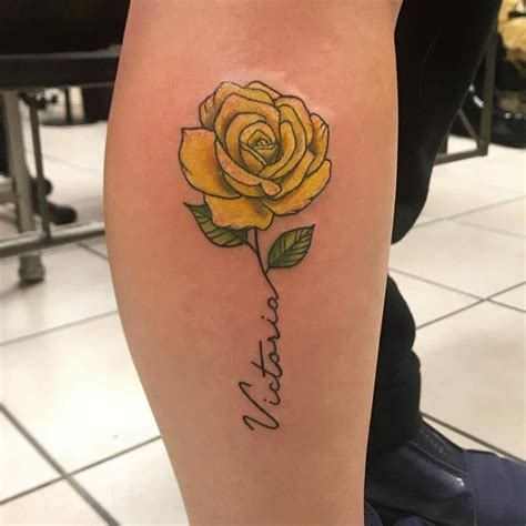 Yellow Rose Hand Tattoo At Tracy Macias Blog