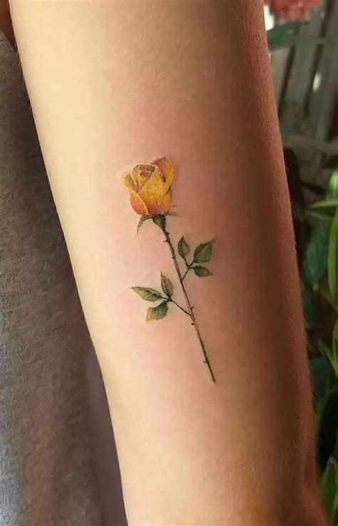 Yellow Rose Tattoo Designs Simple Small Rose Tattoos Design