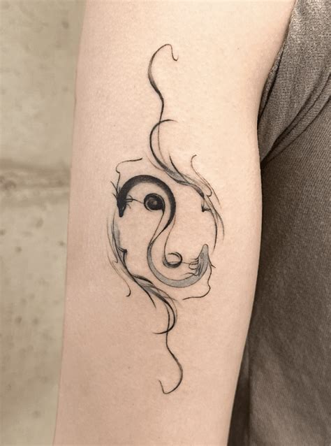 Yin Yang And Dragon Tattoos